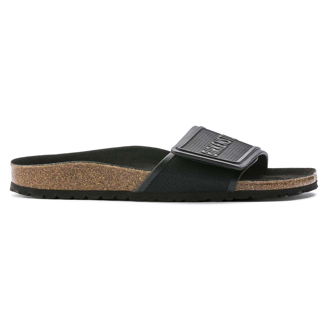 Birkenstock Tema Microfiber One Strap Sandals Black | NYCB61TtaSW