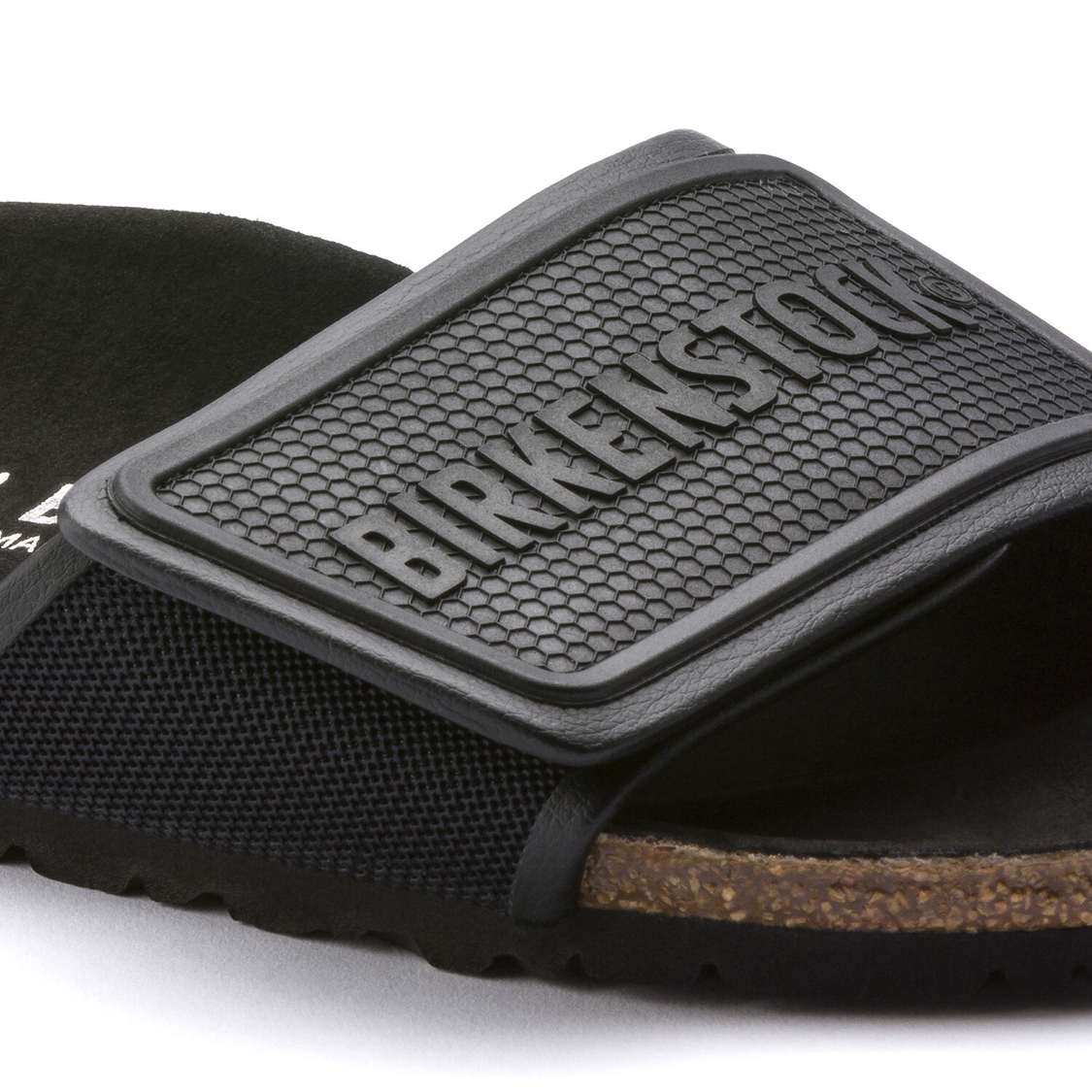 Birkenstock Tema Microfiber One Strap Sandals Black | NYCB61TtaSW