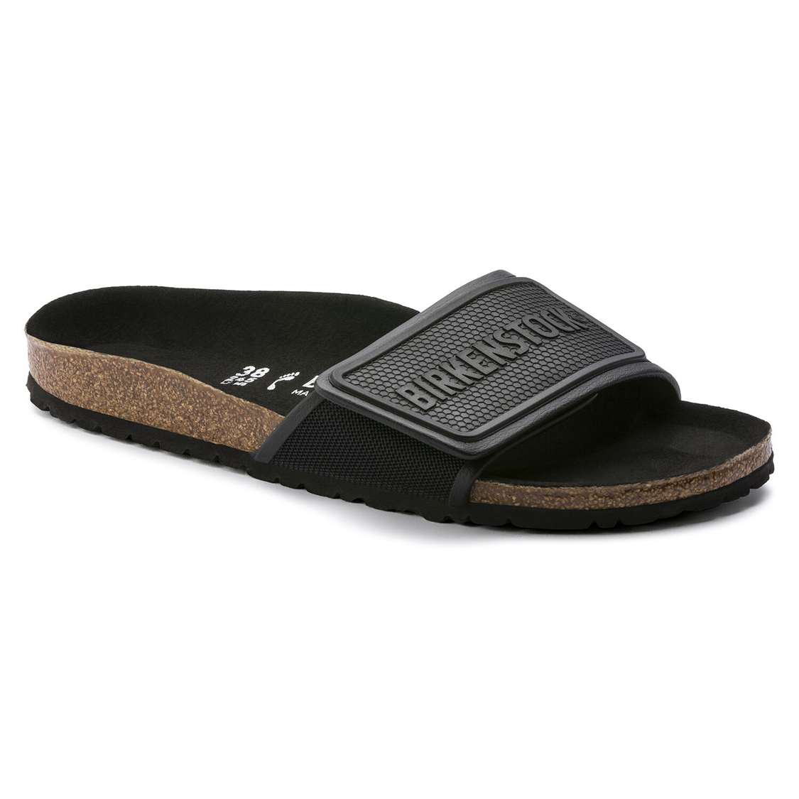 Birkenstock Tema Microfiber One Strap Sandals Black | NYCB61TtaSW