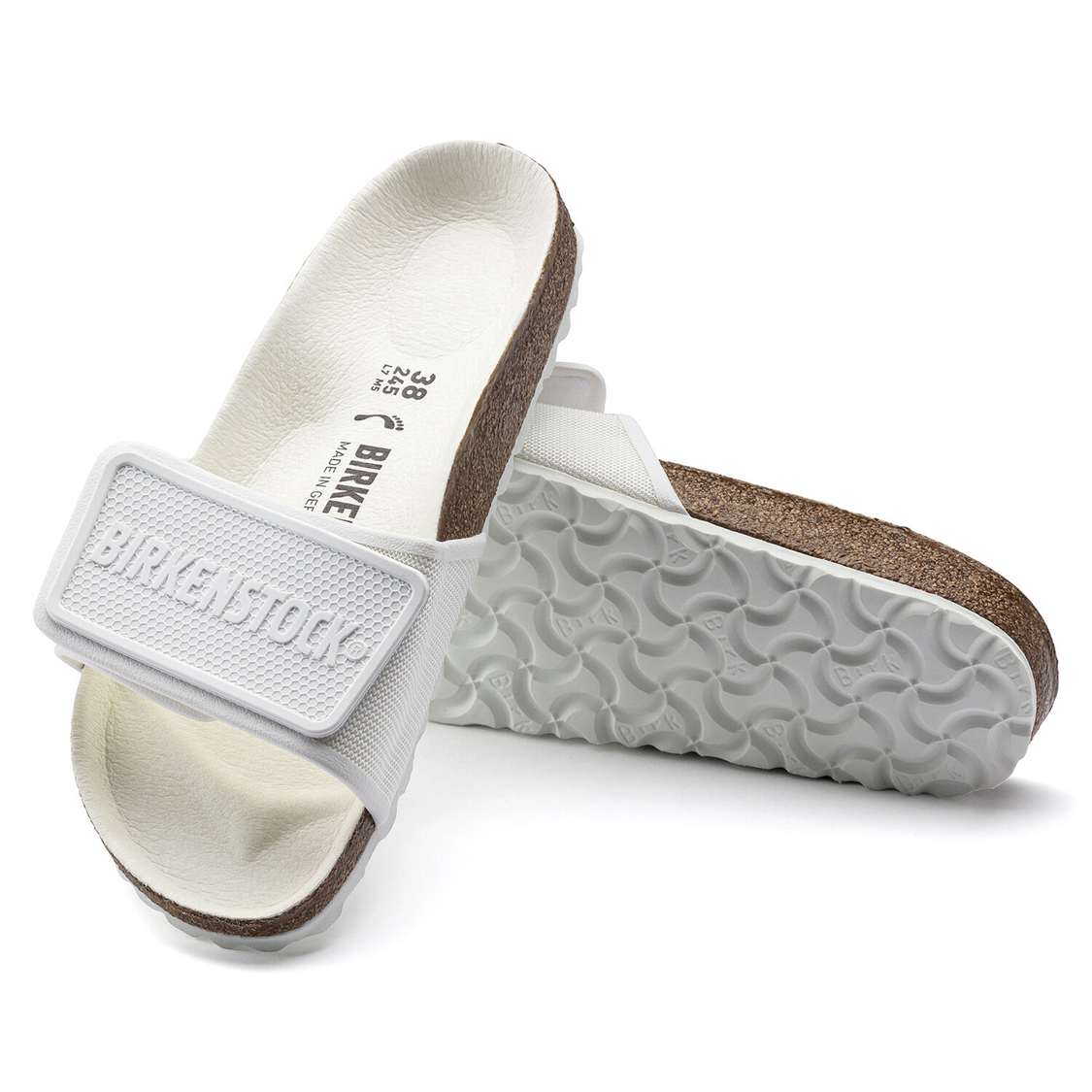 Birkenstock Tema Microfiber One Strap Sandals White | RBrtPfxGaun