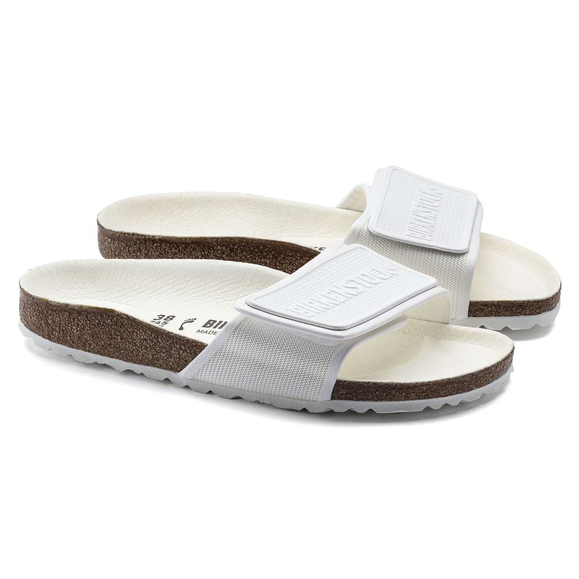 Birkenstock Tema Microfiber One Strap Sandals White | RBrtPfxGaun