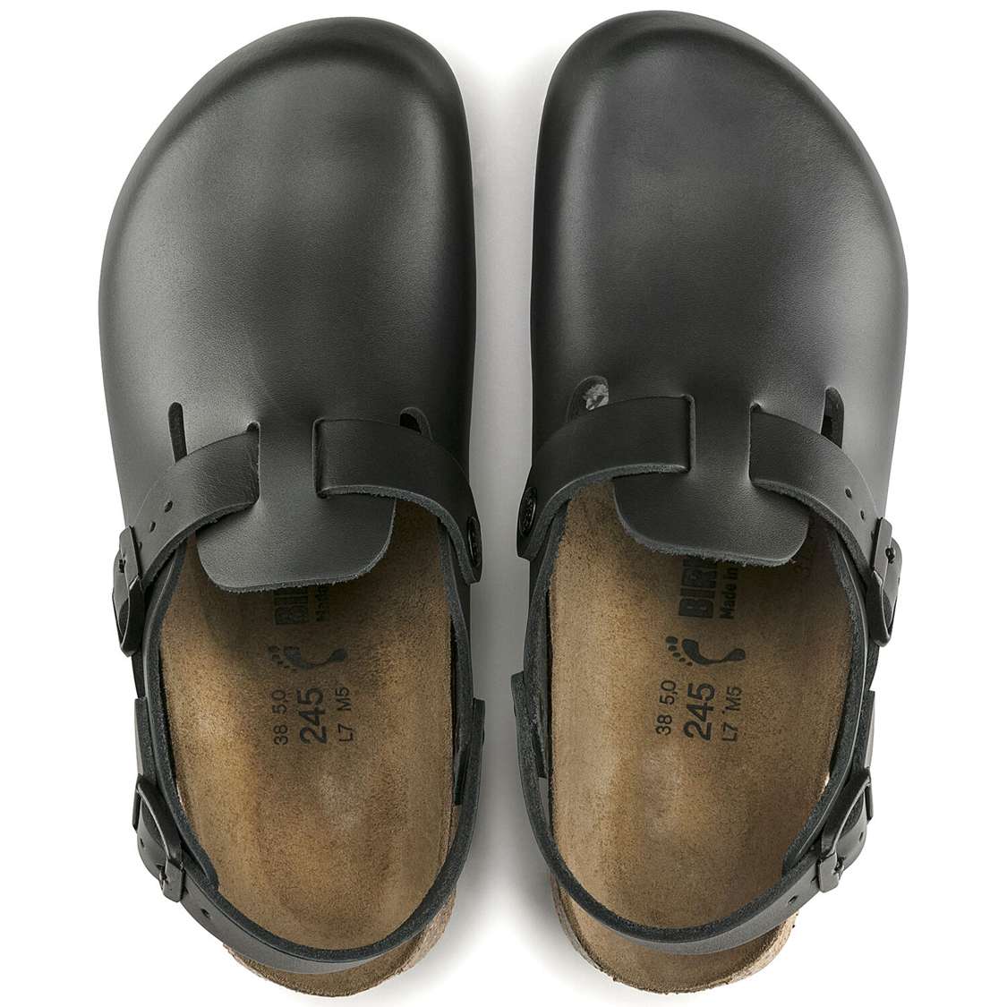 Birkenstock Tokio Super Grip Leather Clogs Black | z1bPSdesOGI