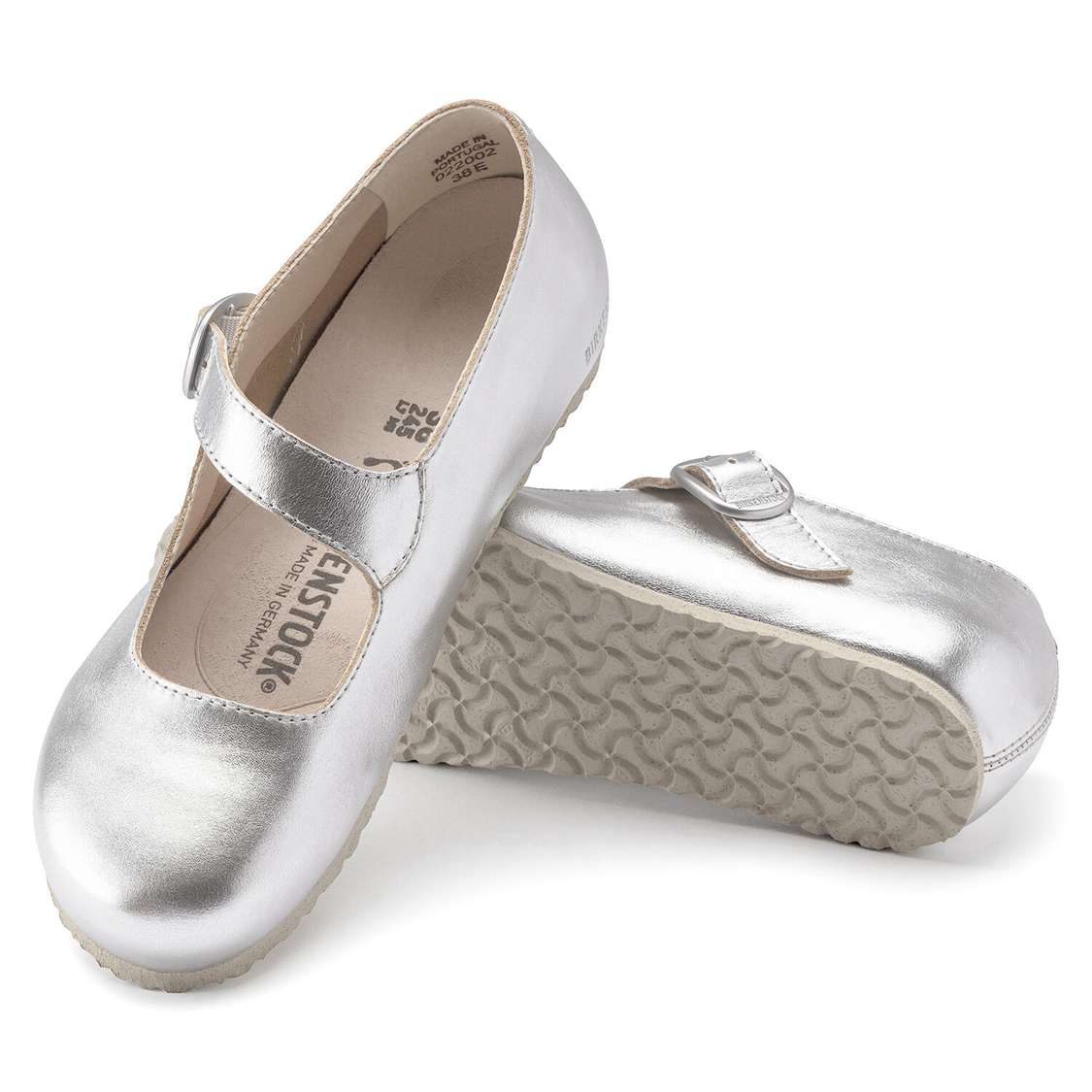 Birkenstock Tracy Leather Low Shoes Silver | v9KNcA7fJfN