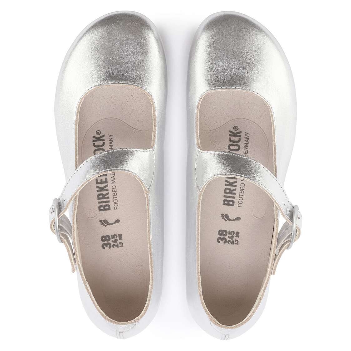 Birkenstock Tracy Leather Low Shoes Silver | v9KNcA7fJfN