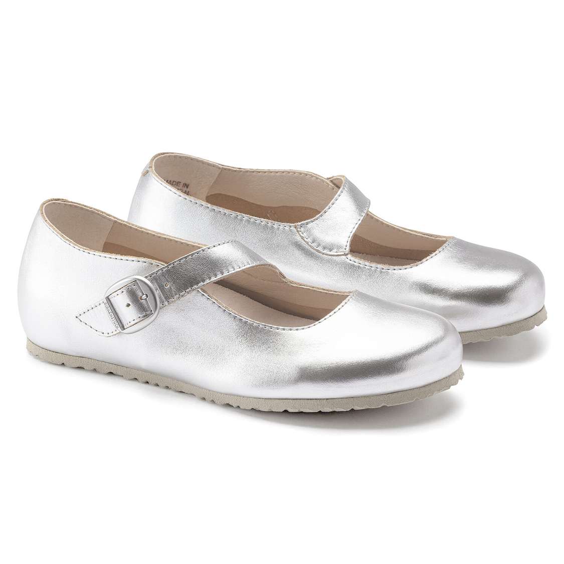 Birkenstock Tracy Leather Low Shoes Silver | v9KNcA7fJfN