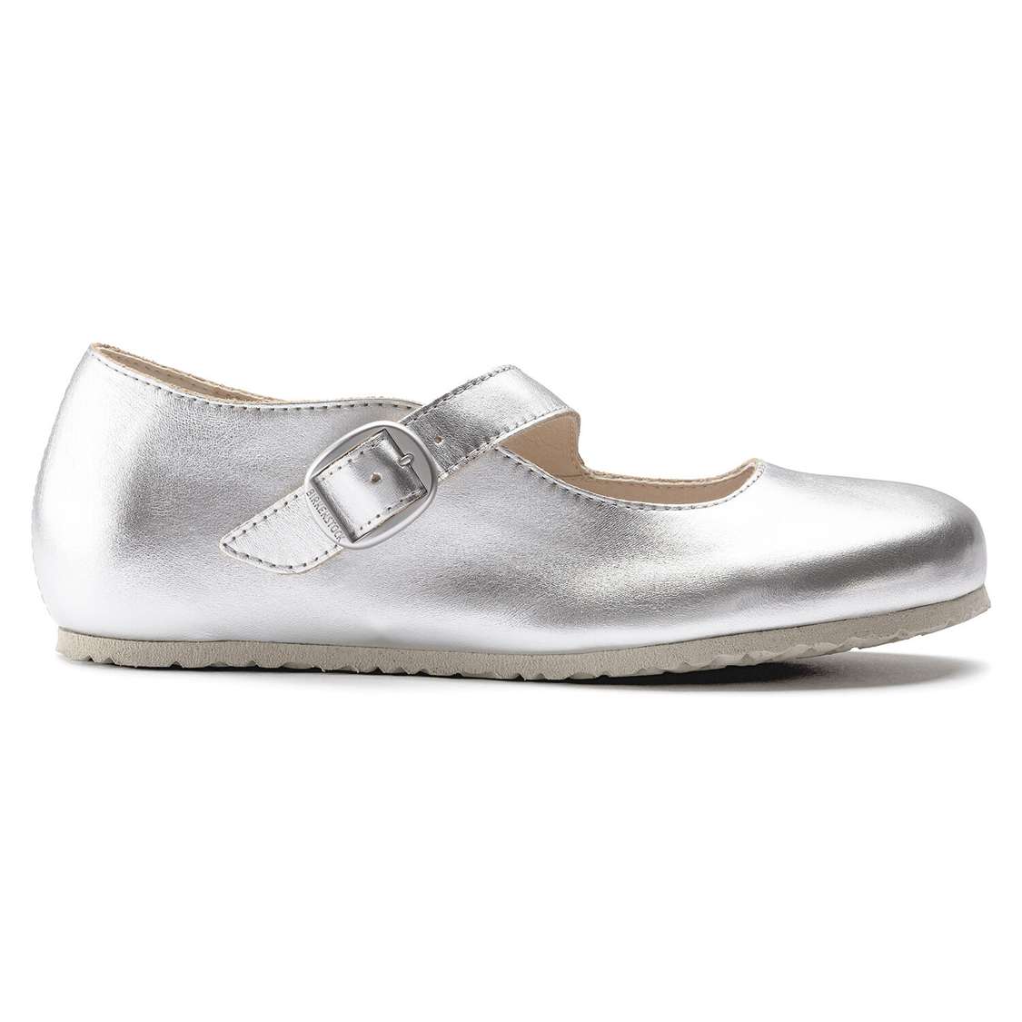 Birkenstock Tracy Leather Low Shoes Silver | v9KNcA7fJfN