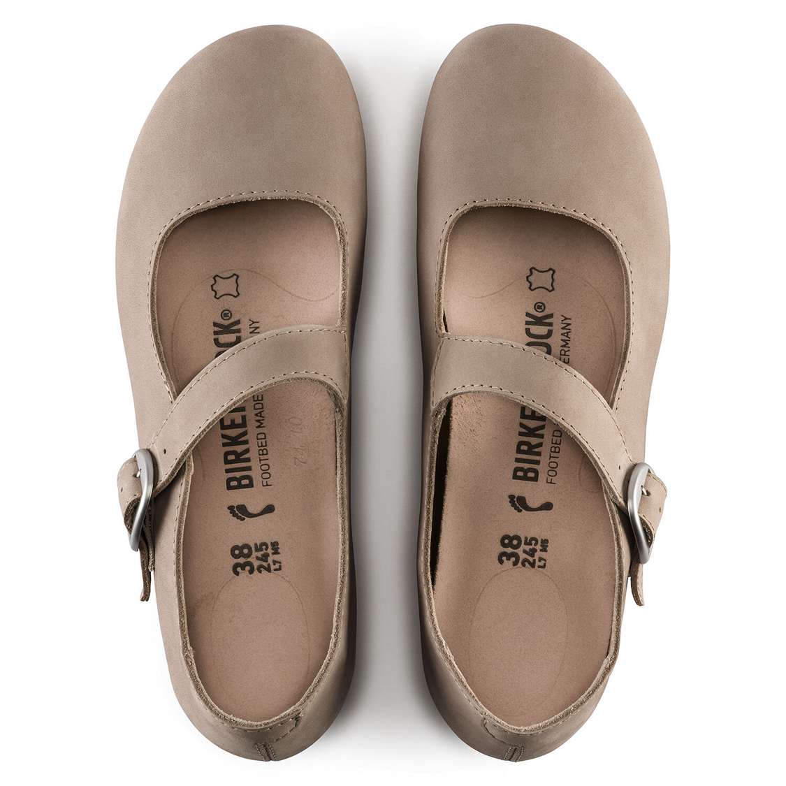 Birkenstock Tracy Nubuck Leather Low Shoes Brown | f14Nbj99U1s