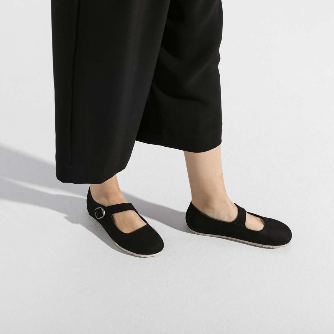 Birkenstock Tracy Nubuck Leather Low Shoes Black | oCCMs8vvriK