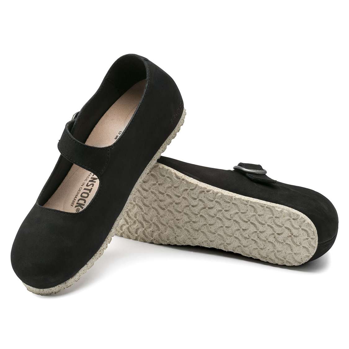 Birkenstock Tracy Nubuck Leather Low Shoes Black | oCCMs8vvriK