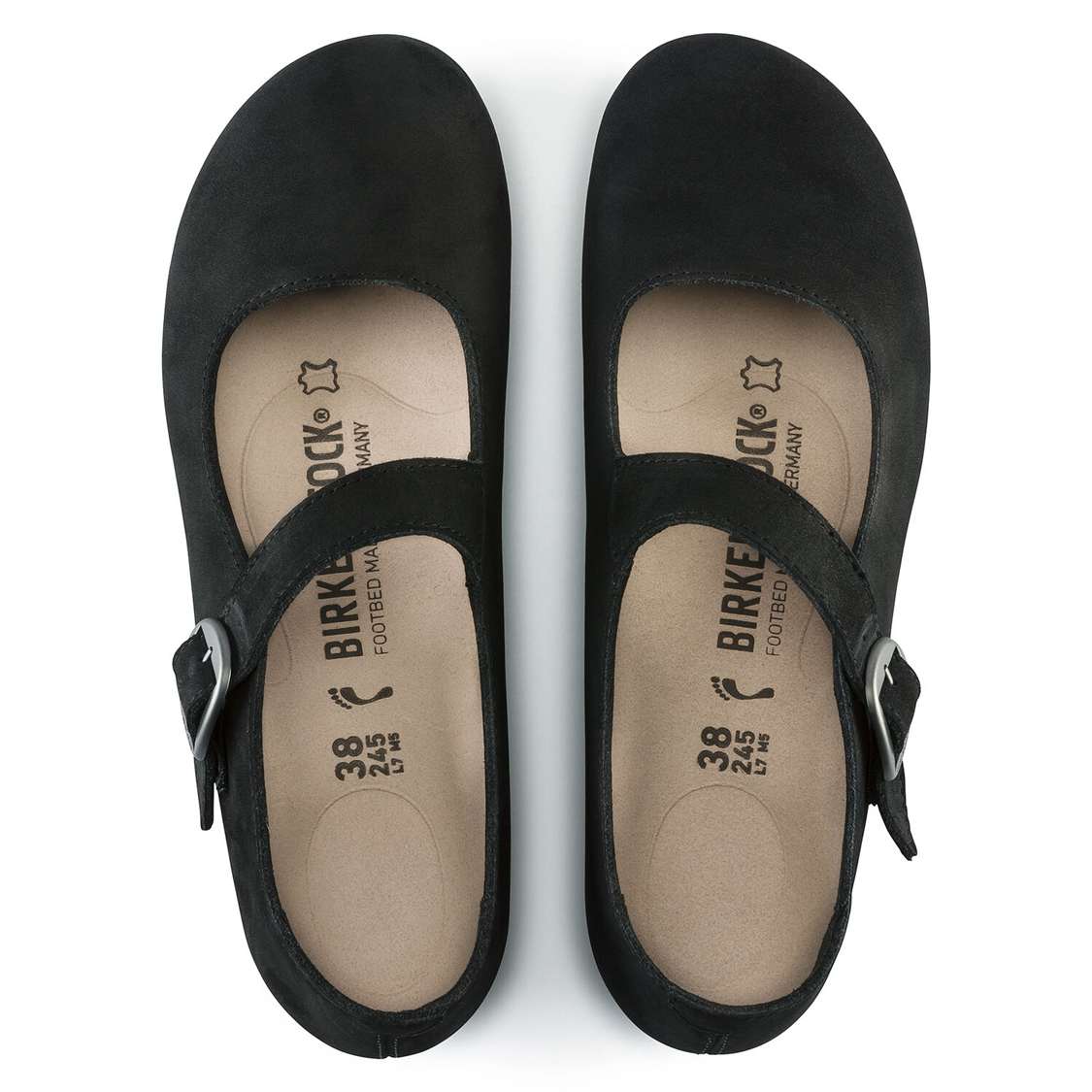 Birkenstock Tracy Nubuck Leather Low Shoes Black | oCCMs8vvriK