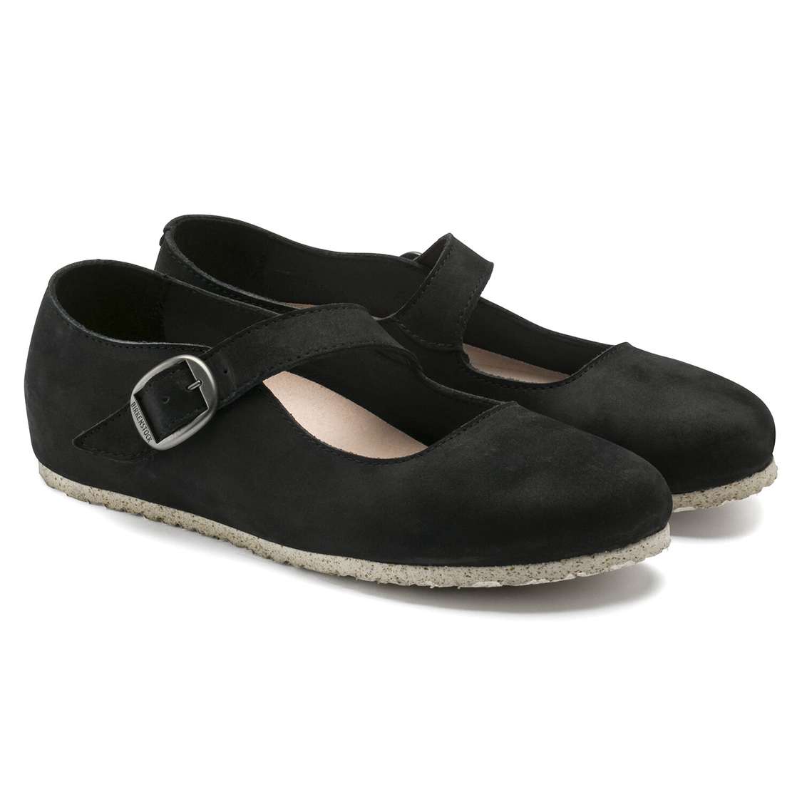 Birkenstock Tracy Nubuck Leather Low Shoes Black | oCCMs8vvriK