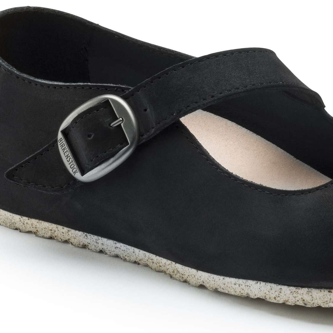 Birkenstock Tracy Nubuck Leather Low Shoes Black | oCCMs8vvriK