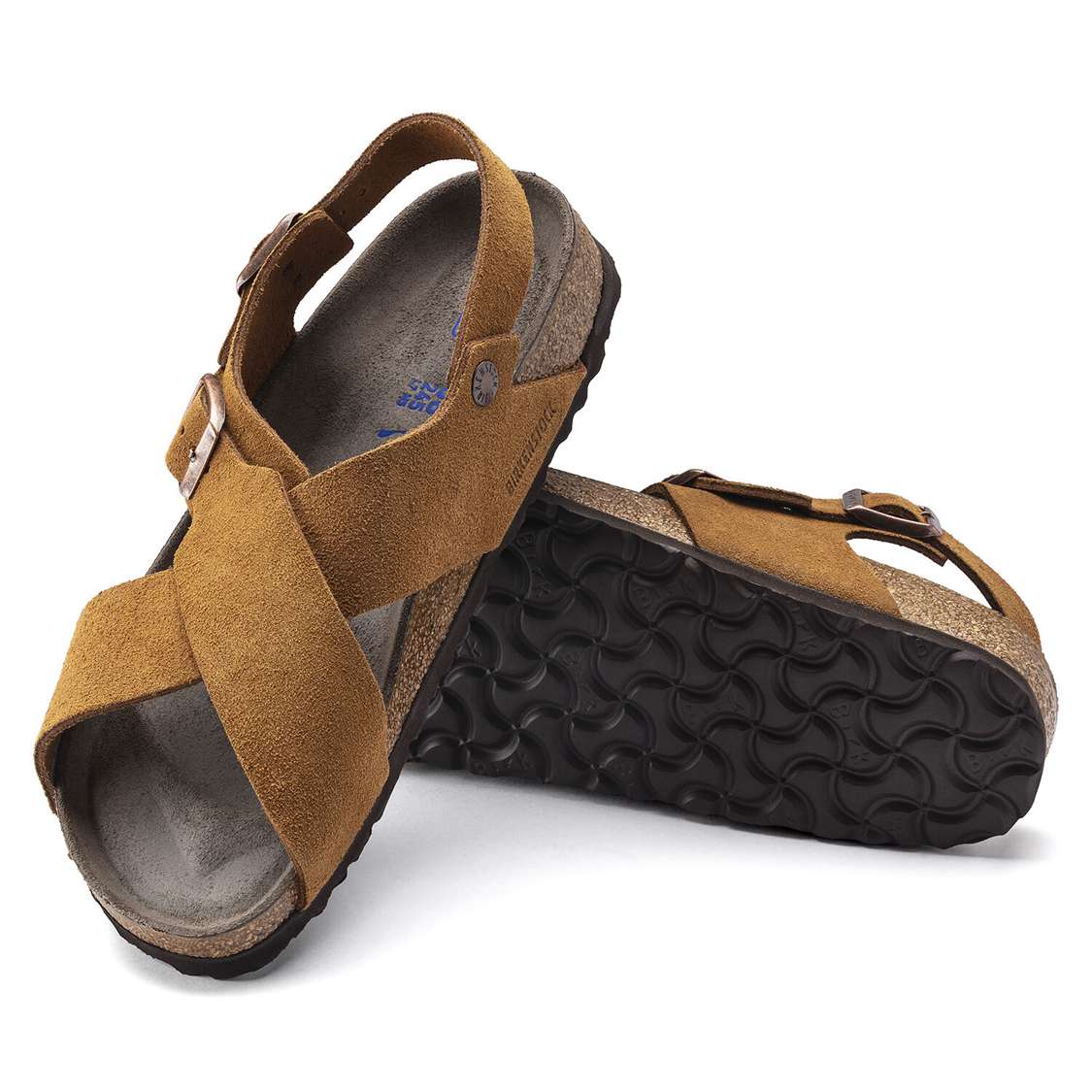 Birkenstock Tulum Suede Leather Back Strap Sandals Yellow | 6KQhoVpTJiS