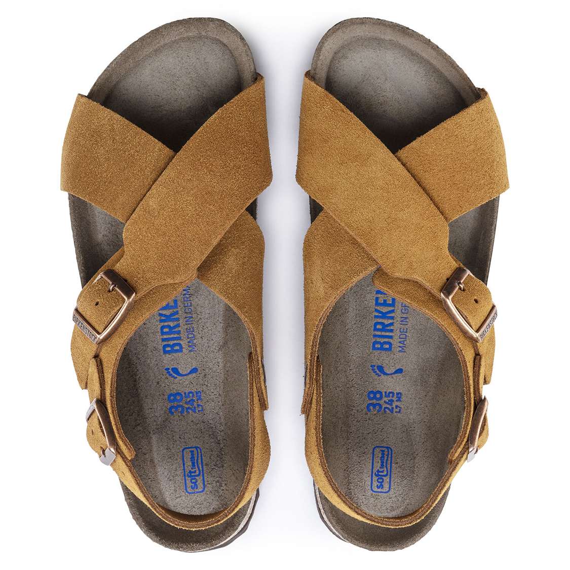 Birkenstock Tulum Suede Leather Back Strap Sandals Yellow | 6KQhoVpTJiS