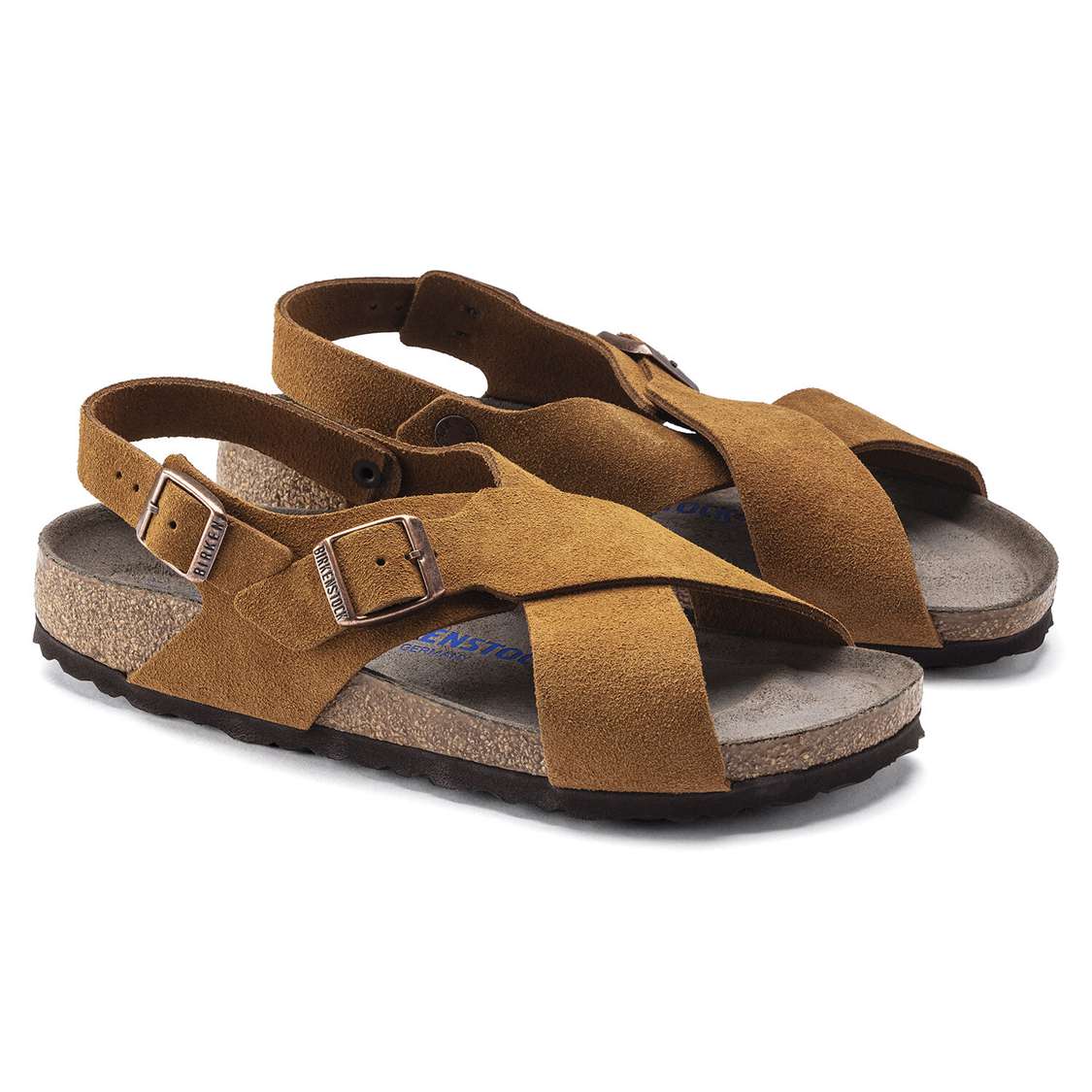 Birkenstock Tulum Suede Leather Back Strap Sandals Yellow | 6KQhoVpTJiS