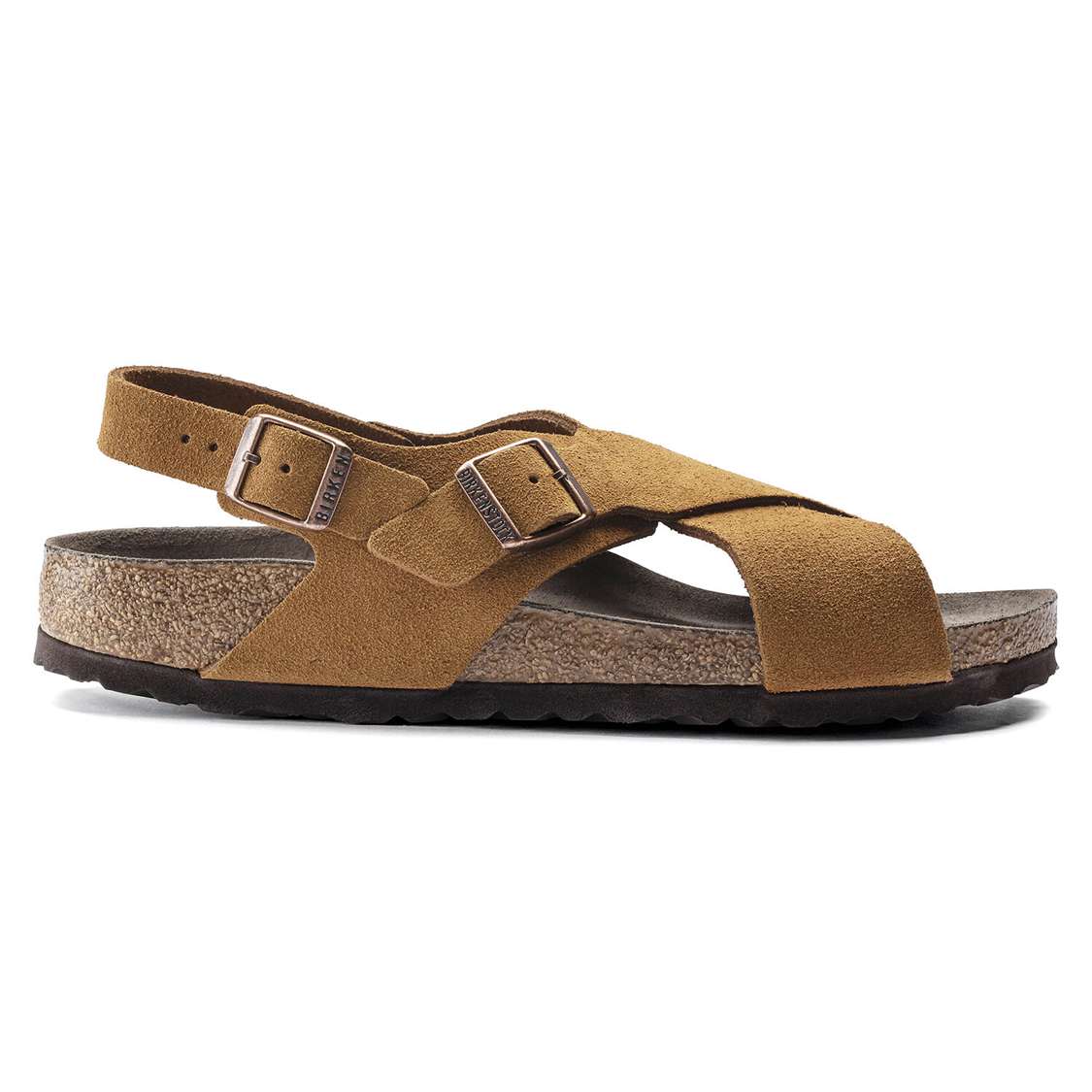 Birkenstock Tulum Suede Leather Back Strap Sandals Yellow | 6KQhoVpTJiS