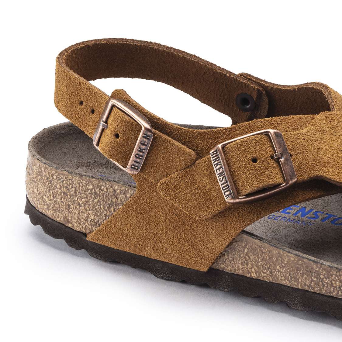 Birkenstock Tulum Suede Leather Back Strap Sandals Yellow | 6KQhoVpTJiS