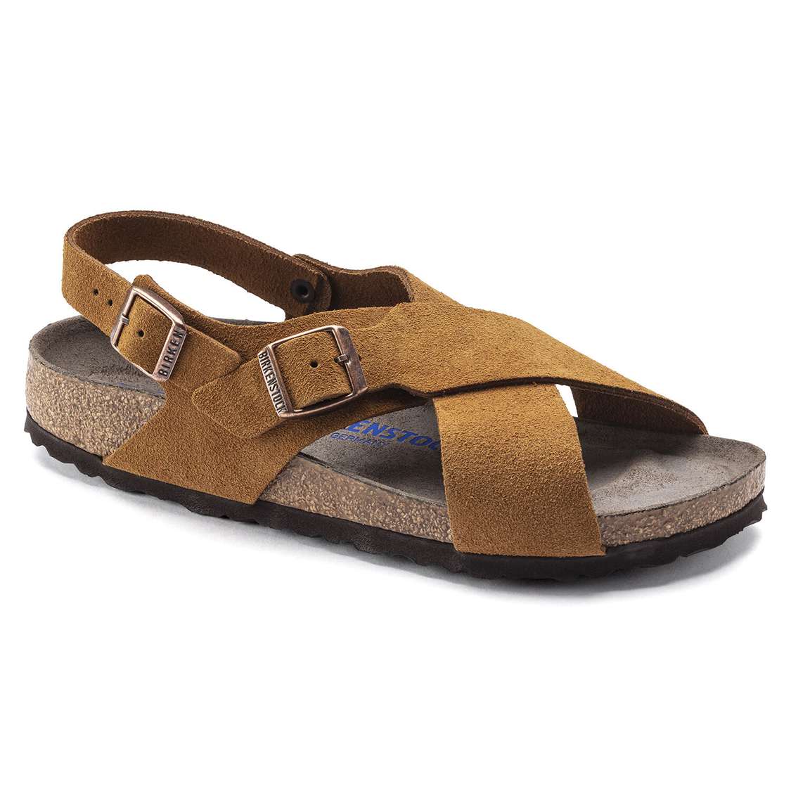 Birkenstock Tulum Suede Leather Back Strap Sandals Yellow | 6KQhoVpTJiS