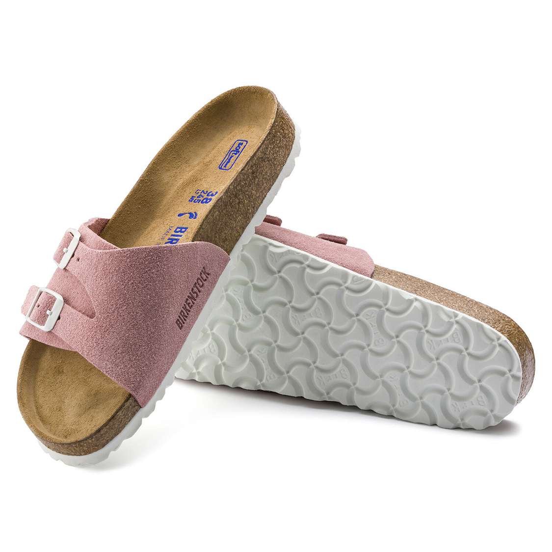 Birkenstock Vaduz Soft Footbed Suede Leather One Strap Sandals Rose | tp3tg6ClEmR