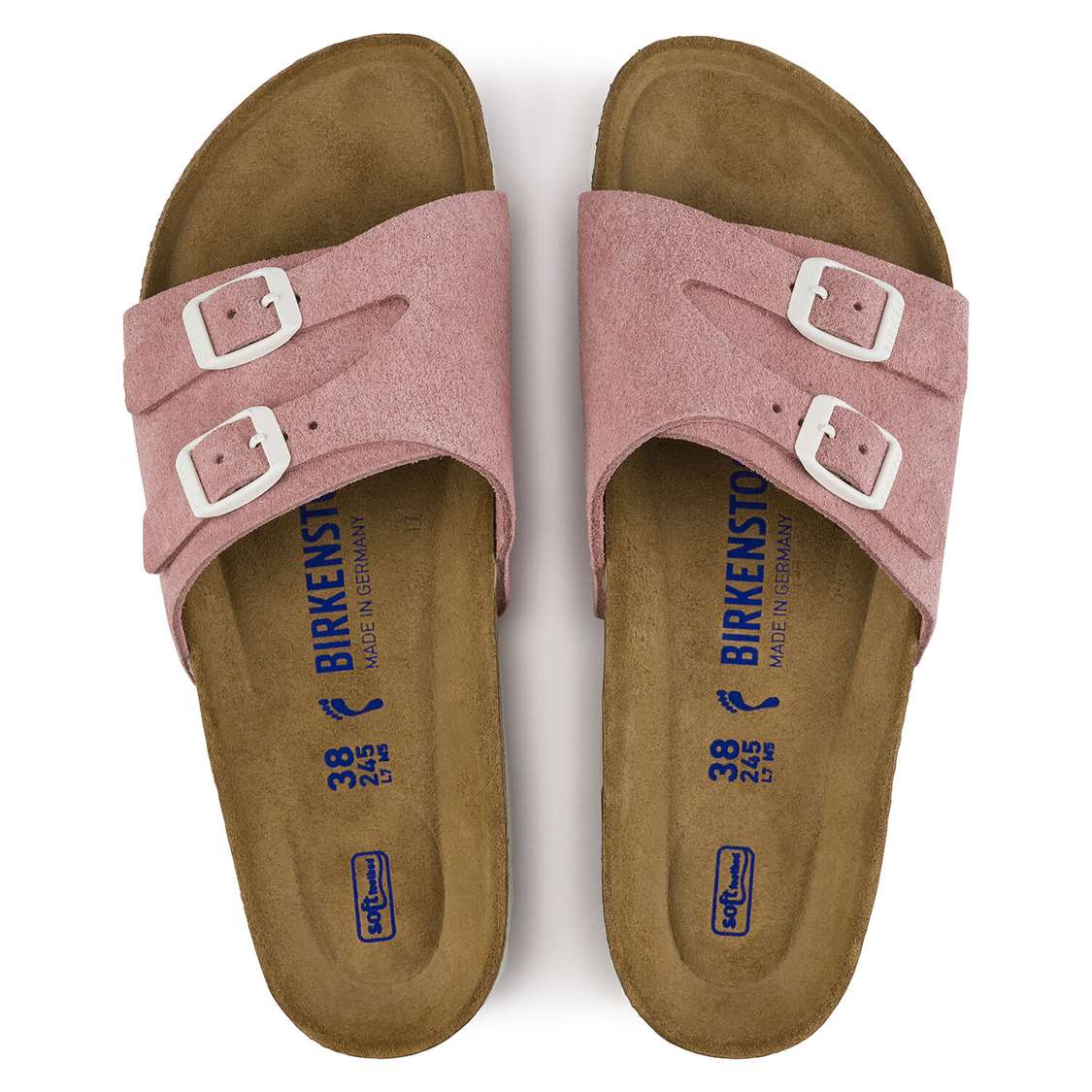 Birkenstock Vaduz Soft Footbed Suede Leather One Strap Sandals Rose | tp3tg6ClEmR