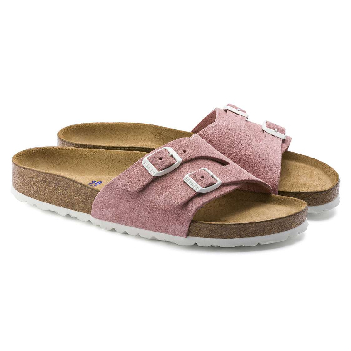 Birkenstock Vaduz Soft Footbed Suede Leather One Strap Sandals Rose | tp3tg6ClEmR