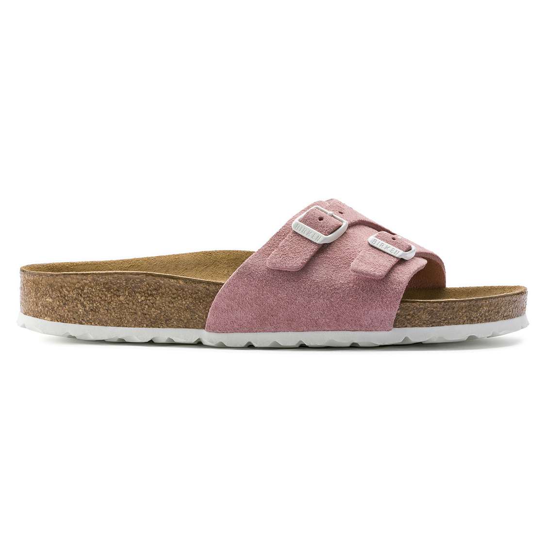 Birkenstock Vaduz Soft Footbed Suede Leather One Strap Sandals Rose | tp3tg6ClEmR