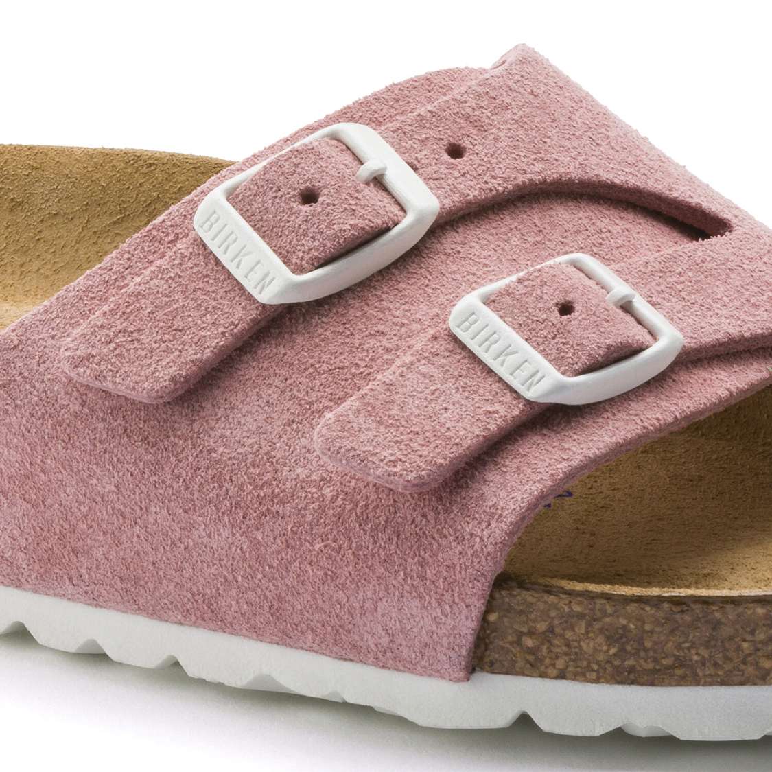 Birkenstock Vaduz Soft Footbed Suede Leather One Strap Sandals Rose | tp3tg6ClEmR