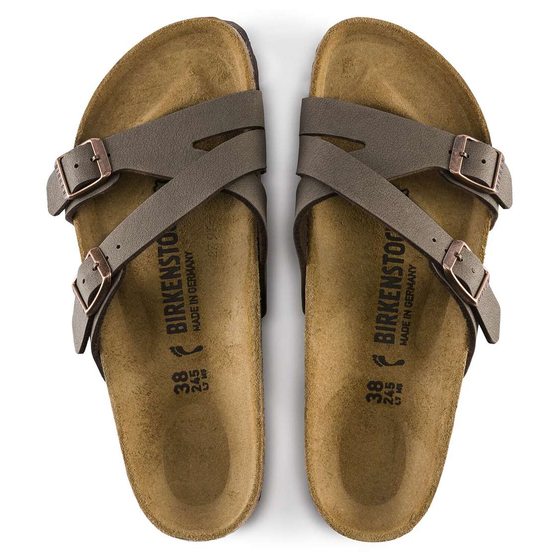 Birkenstock Yao Birkibuc Multi Strap Sandals Yellow | hCAdBsO4cwa