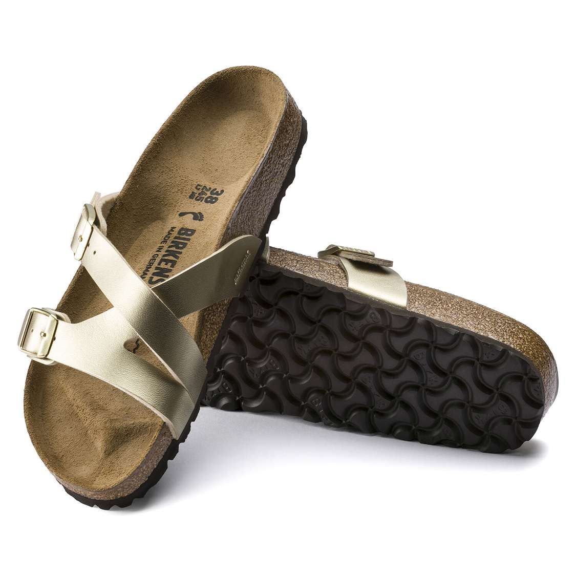 Birkenstock Yao Birko-Flor Multi Strap Sandals Gold | ibfzgxv6exx