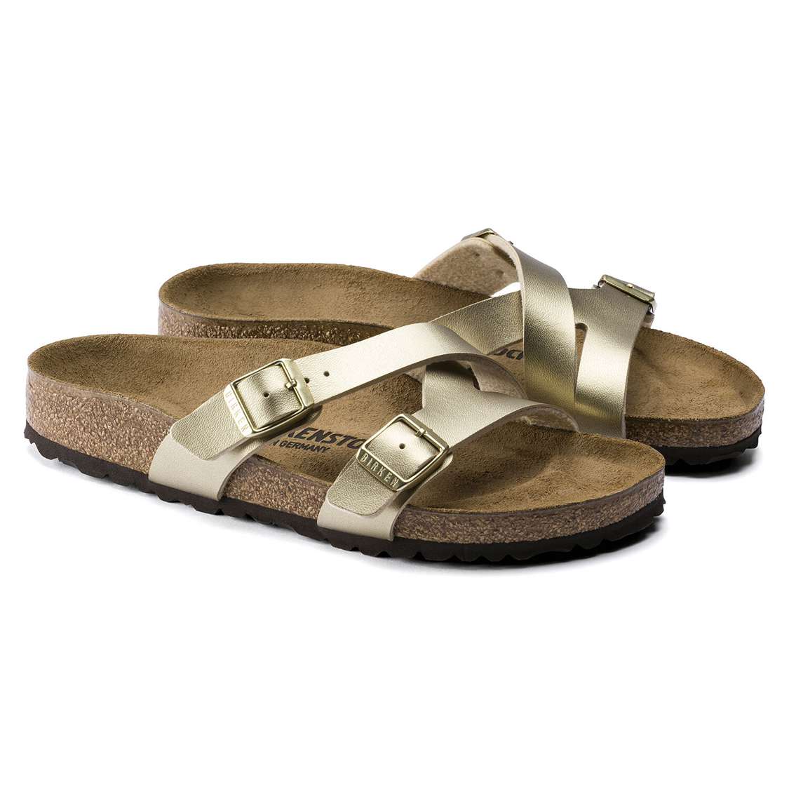 Birkenstock Yao Birko-Flor Multi Strap Sandals Gold | ibfzgxv6exx