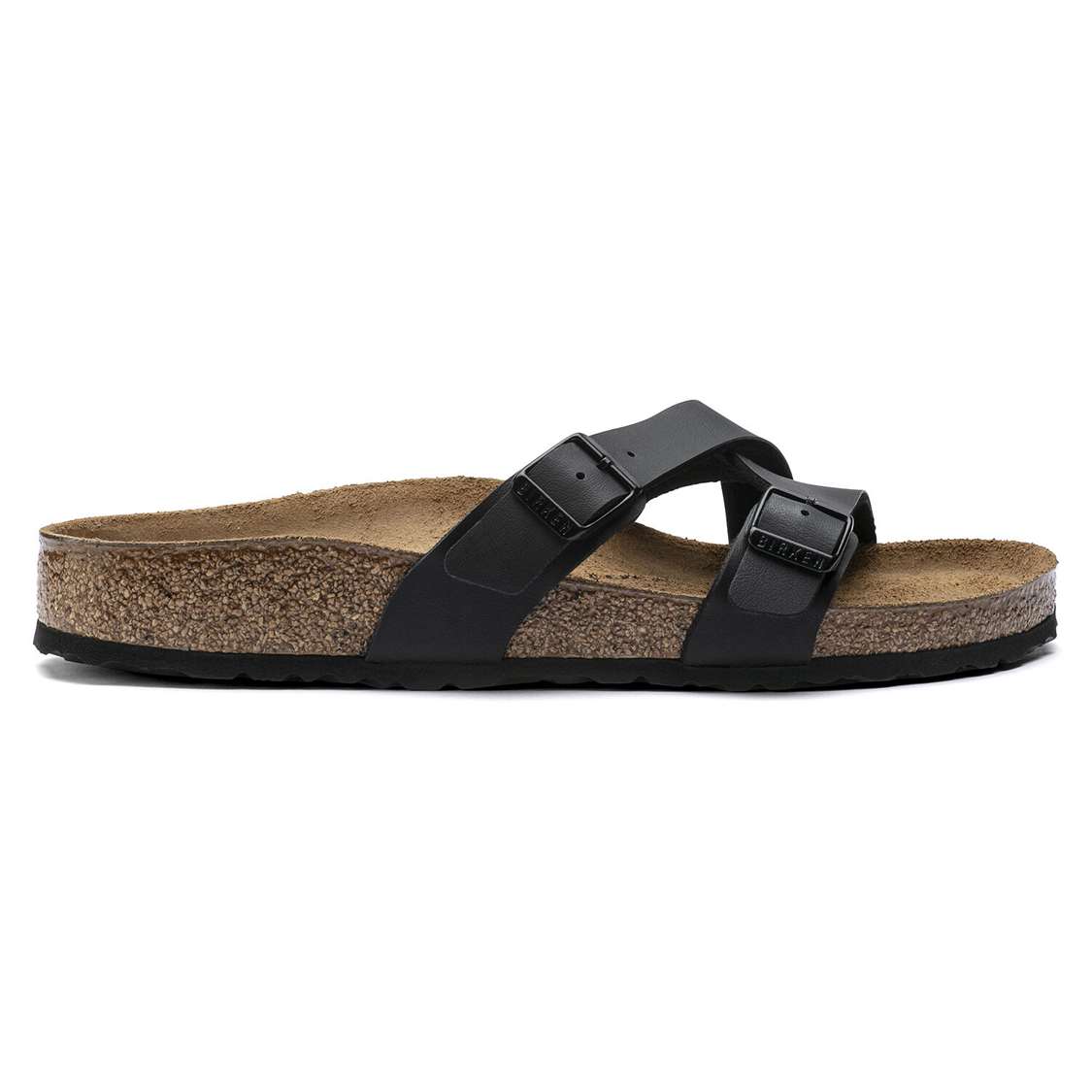 Birkenstock Yao Birko-Flor Multi Strap Sandals Black | v4YyavlgKdv