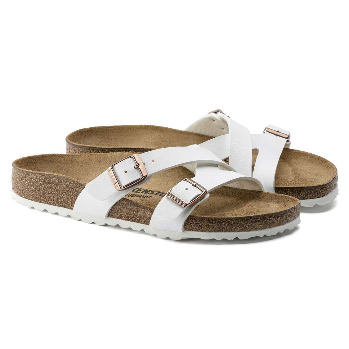 Birkenstock Yao Birko-Flor Multi Strap Sandals White | zpdPAKvibd7