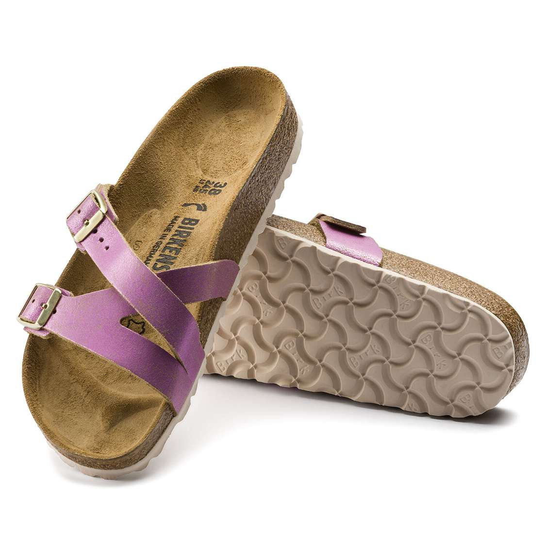 Birkenstock Yao Leather Multi Strap Sandals Wash Pink | zzt3GBKzyoq