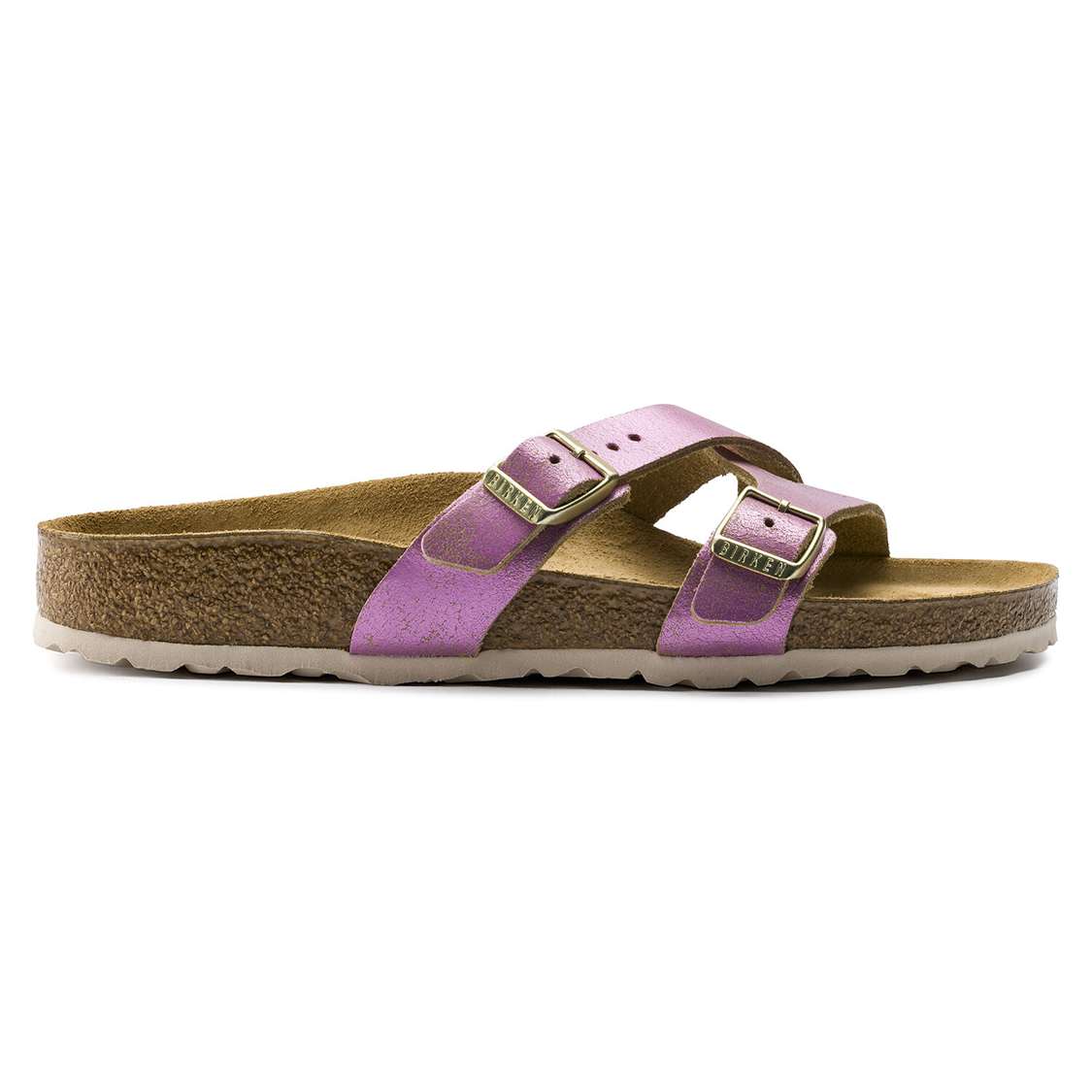 Birkenstock Yao Leather Multi Strap Sandals Wash Pink | zzt3GBKzyoq