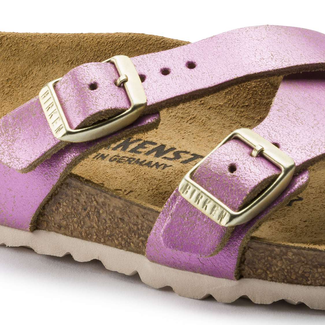 Birkenstock Yao Leather Multi Strap Sandals Wash Pink | zzt3GBKzyoq