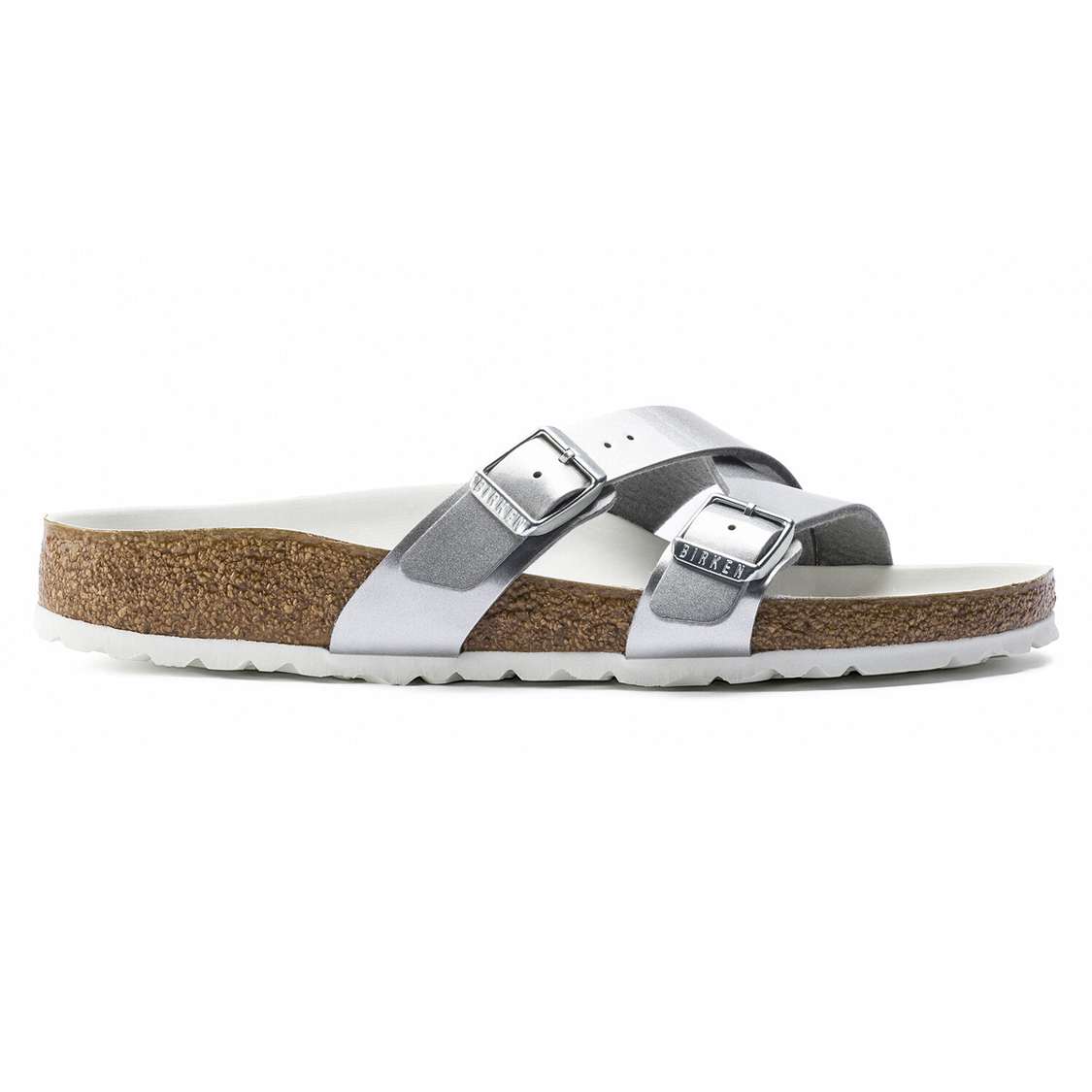 Birkenstock Yao Lux Birko-Flor Multi Strap Sandals Silver | 4urqfDbfJ8J