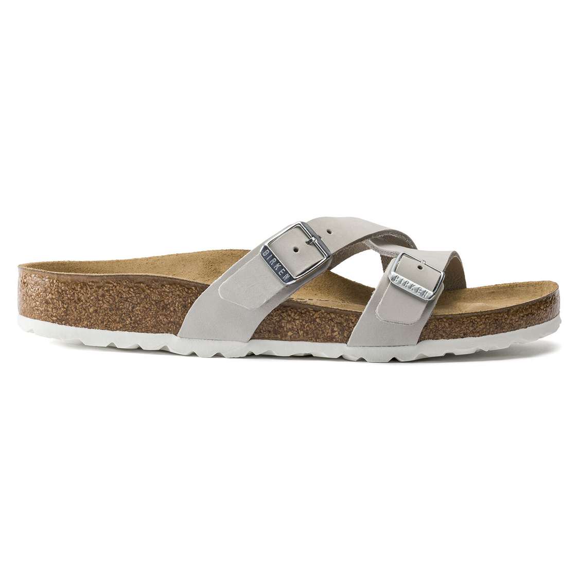 Birkenstock Yao Nubuck Leather Multi Strap Sandals Blue | QsqgNjbvToh