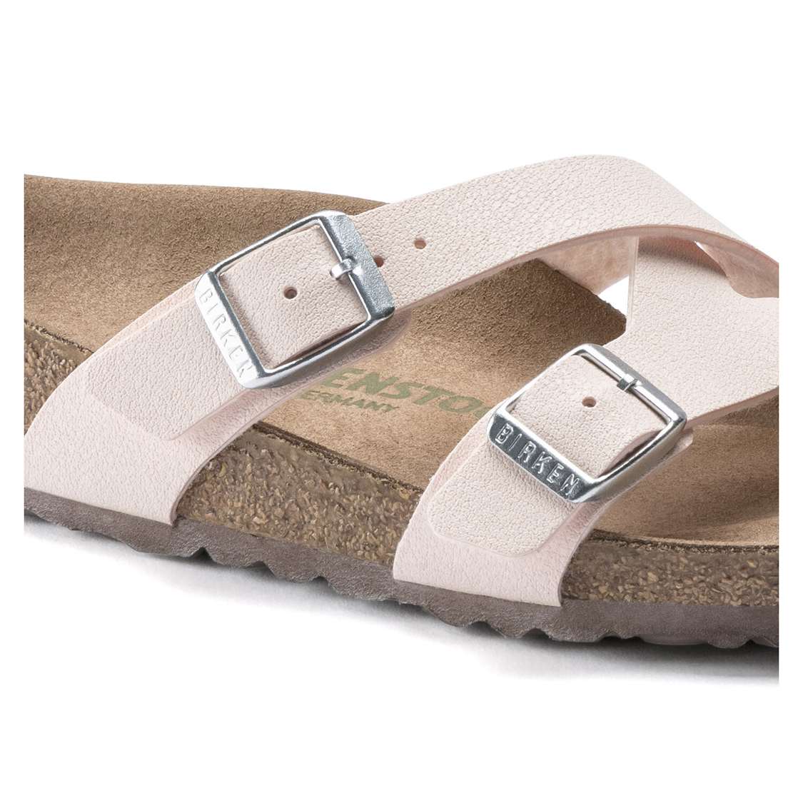 Birkenstock Yao Vegan Birkibuc Multi Strap Sandals Light Rose | PEBXuV3SKFH