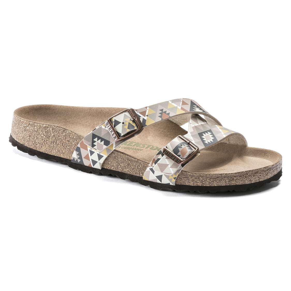 Birkenstock Yao Vegan Birko-Flor Multi Strap Sandals Brown | DwKnUNyDXXy