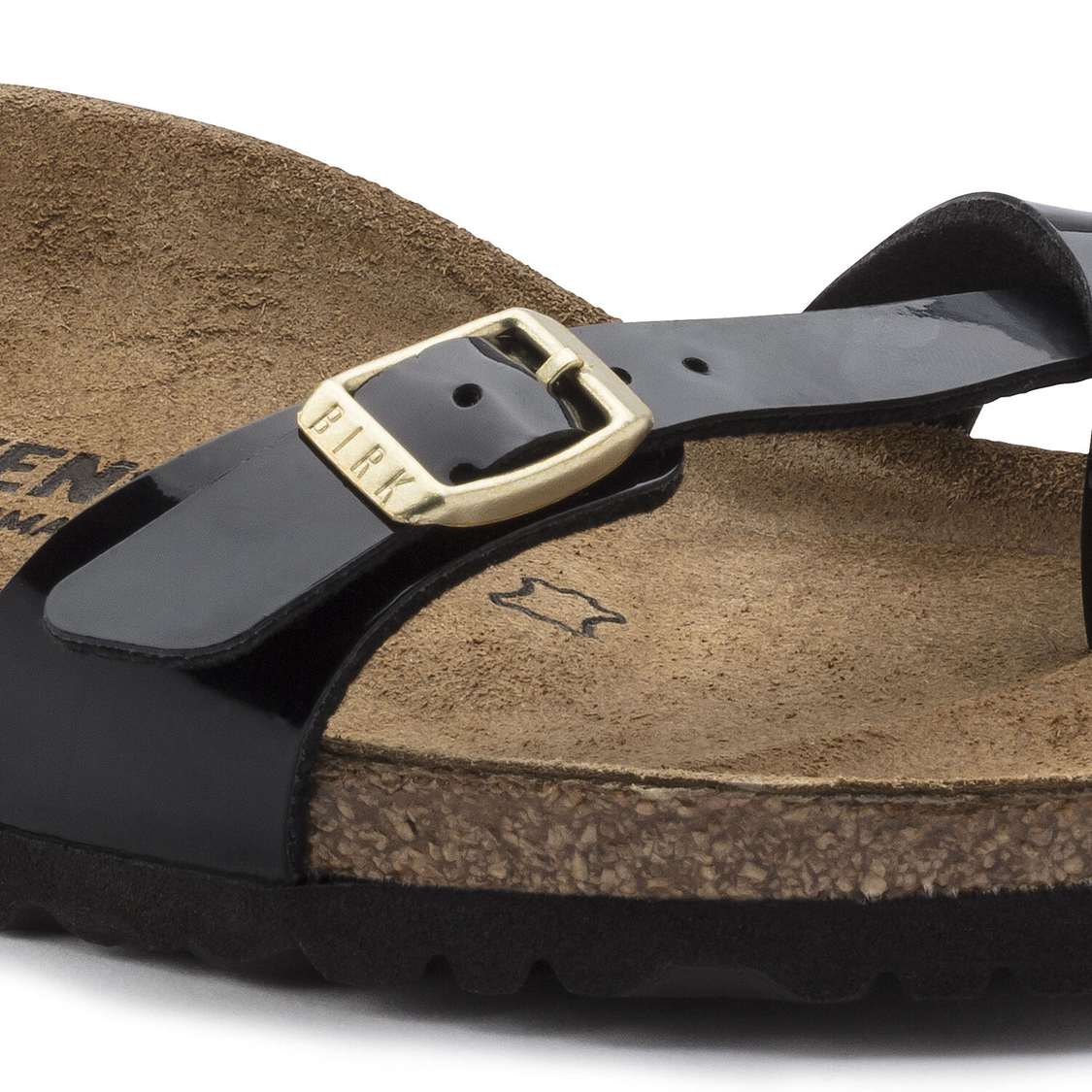 Birkenstock Yara Birko-Flor Patent Multi Strap Sandals Black | 7msh9d66Vcd