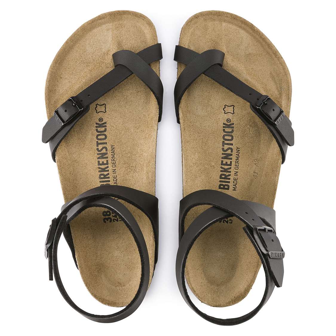 Birkenstock Yara Birko-Flor Thong Black | rbGOY3zOdln