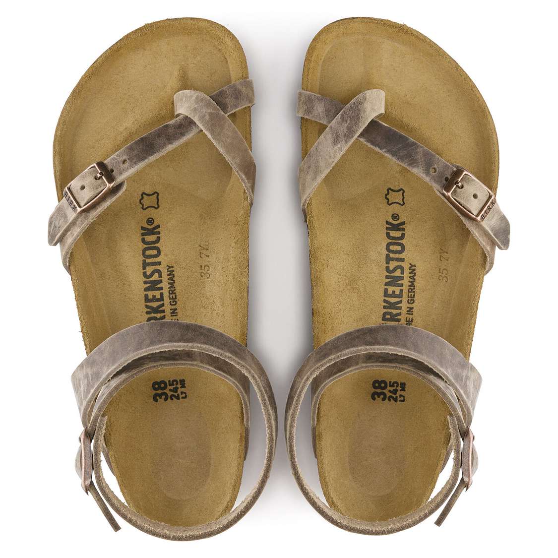 Birkenstock Yara Oiled Leather Thong Brown | zbOSxc8p7qi