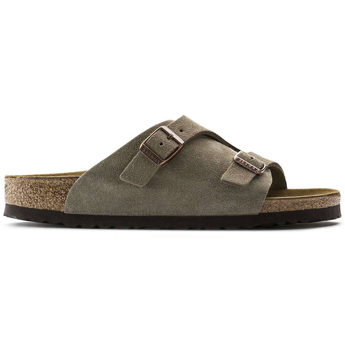 Birkenstock Zürich Suede Leather One Strap Sandals Brown | AsNqzQpE8T6