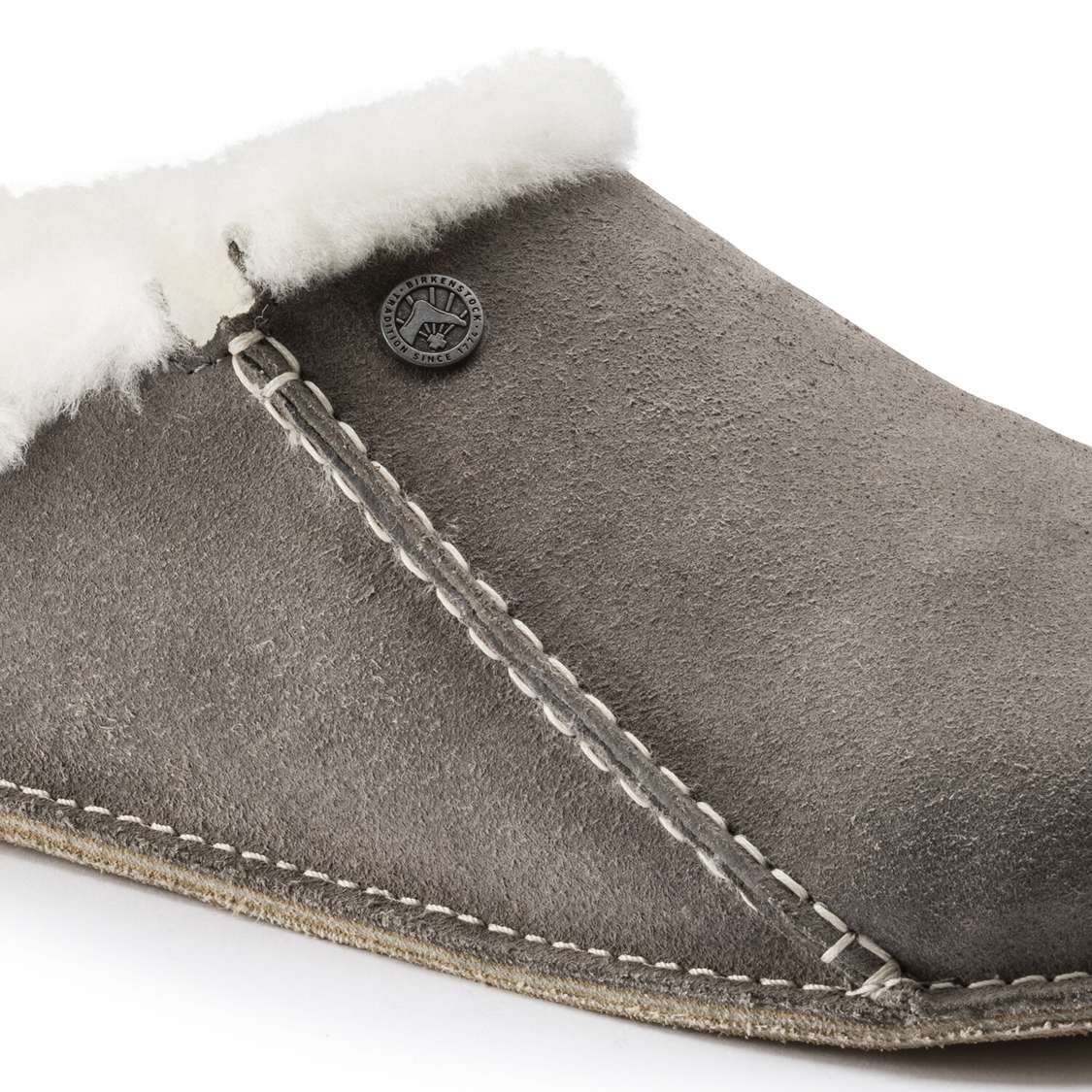 Birkenstock Zermatt Premium Suede Leather Clogs Grey | PDEiIpYJyFk