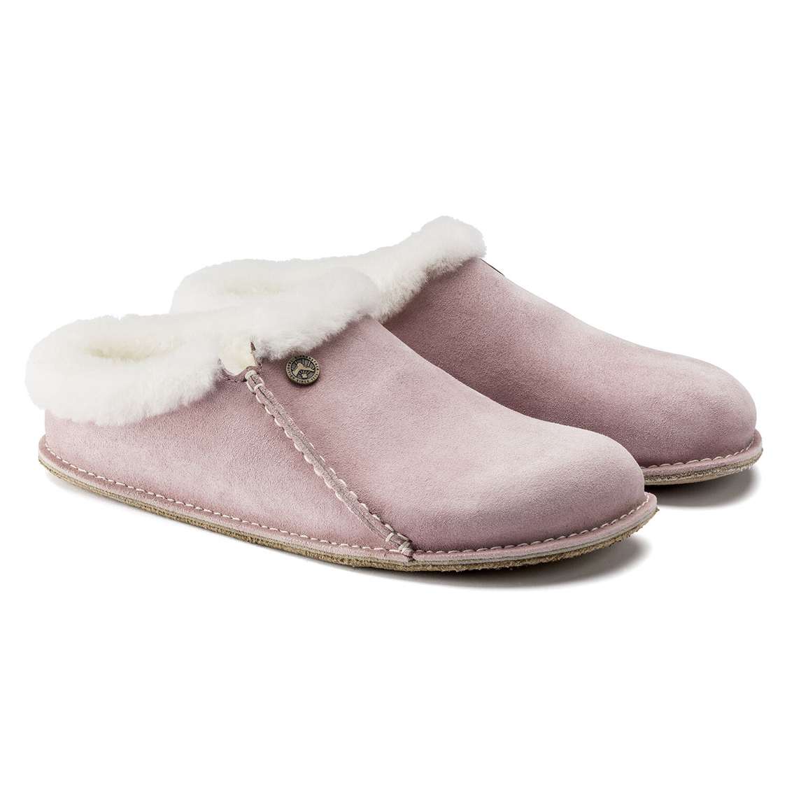 Birkenstock Zermatt Premium Suede Leather Clogs Lavender | Yj7WUfvY2bz