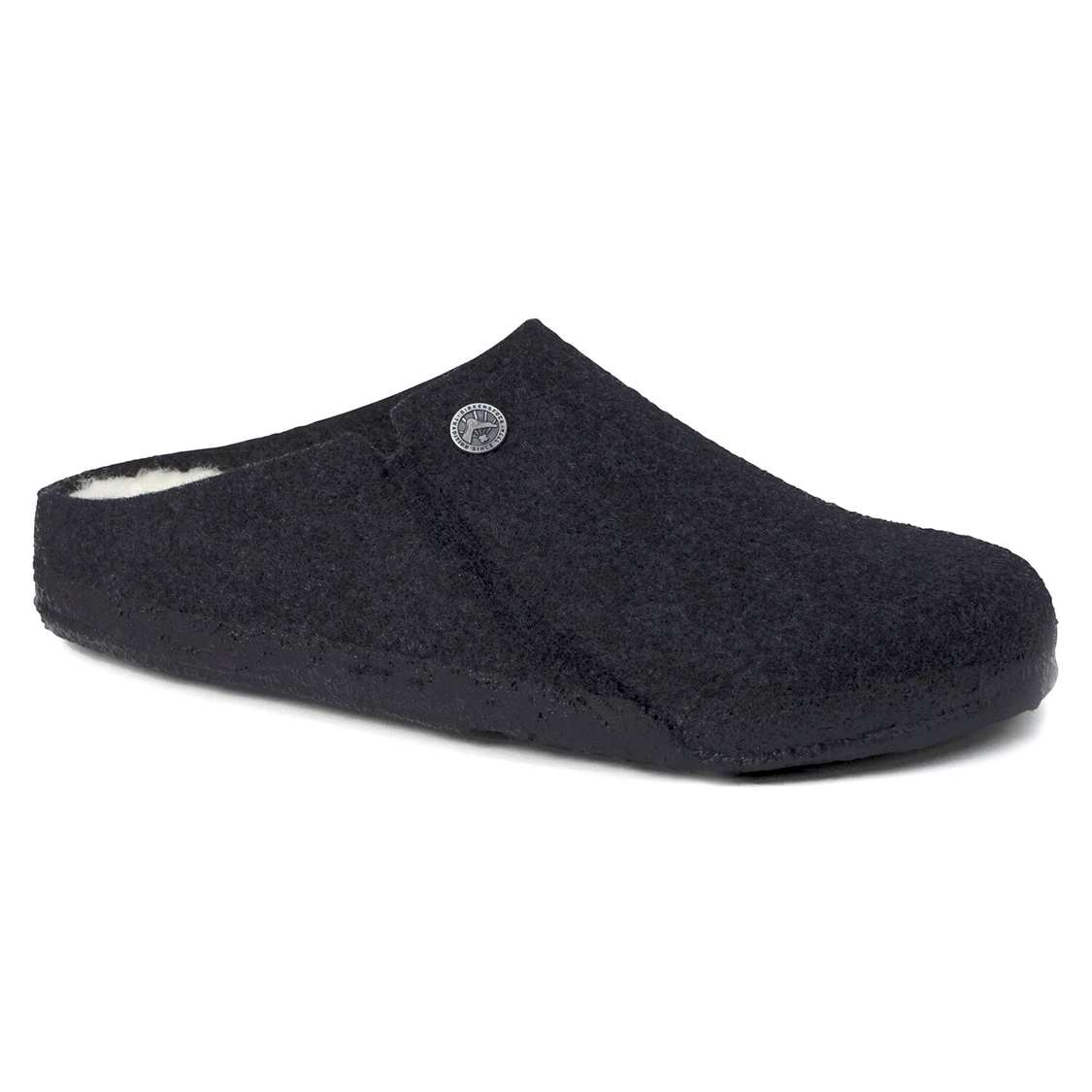 Birkenstock Zermatt Wool Felt Clogs Dark Grey | ajxxookuUc7