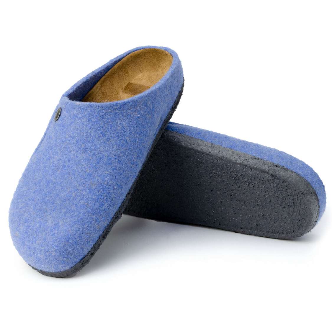 Birkenstock Zermatt Wool Felt Clogs Light Blue | H2VCQIgRnjT