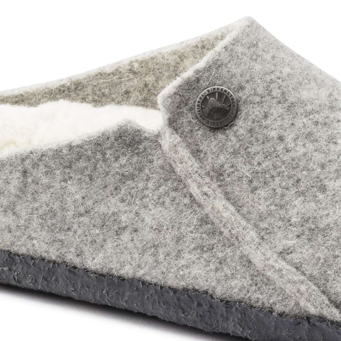 Birkenstock Zermatt Wool Felt Clogs Light Grey | s2QukpkCVBw