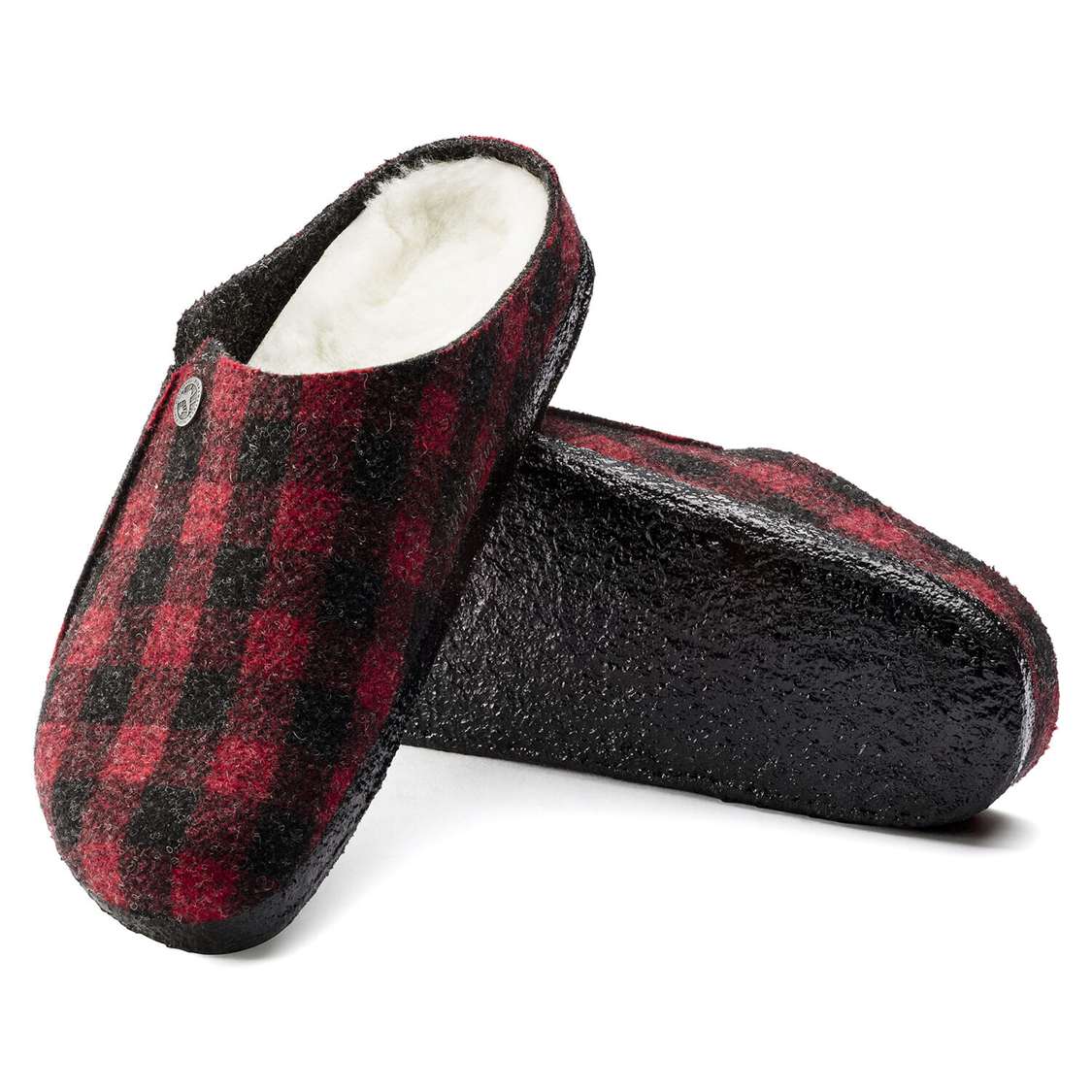 Birkenstock Zermatt Wool Felt Clogs Red | WzEmPBrjFQC