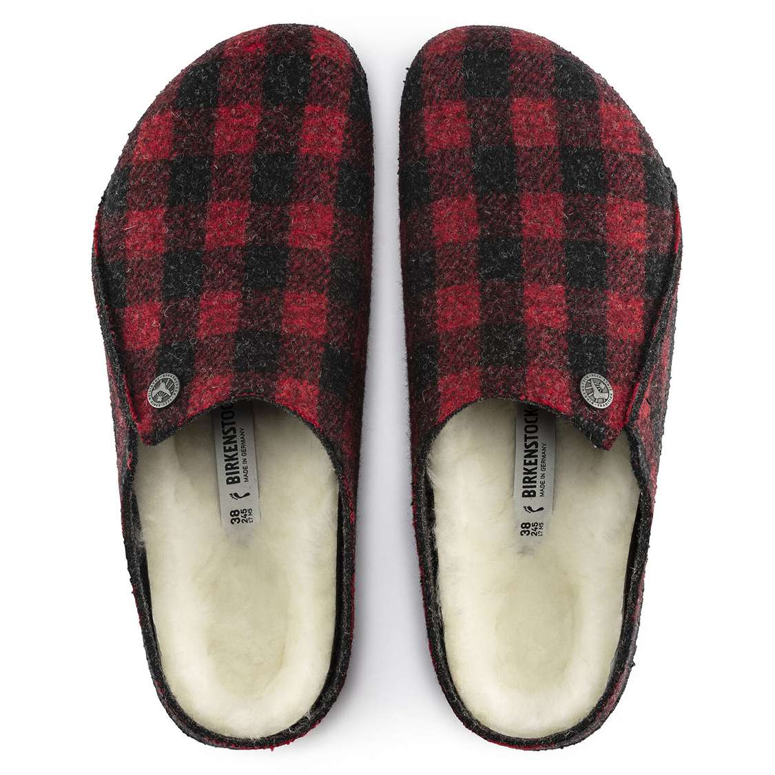 Birkenstock Zermatt Wool Felt Clogs Red | WzEmPBrjFQC